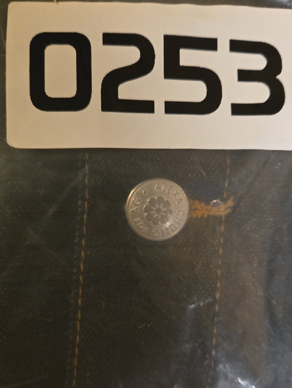 Alexa Chung A G Mini Skirt Blue Denim Button Front - Picture 14 of 14